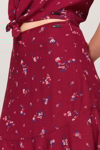 Jupe trapèze - Rouge