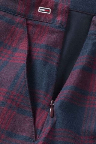 Jupe trapèze en coton biologique - Rouge et bleu marine