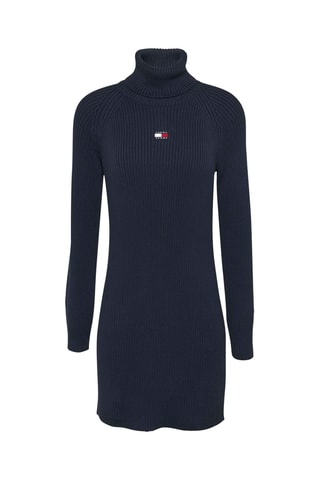 Robe pull en coton biologique - Bleu marine