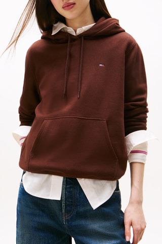 Sweat à capuche regular - Marron