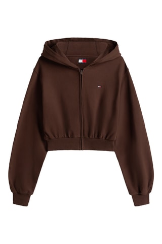 Sweat à capuche relaxed - Marron