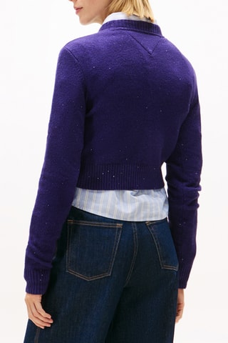 Pull court en coton biologique - Violet