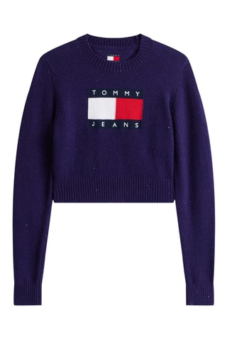 Pull court en coton biologique - Violet