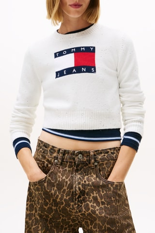 Pull court en coton biologique - Blanc