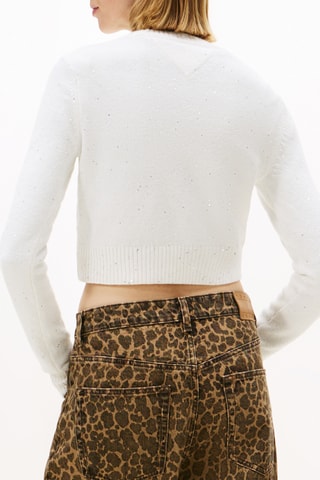 Pull court en coton biologique - Blanc