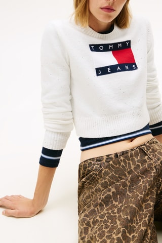 Pull court en coton biologique - Blanc