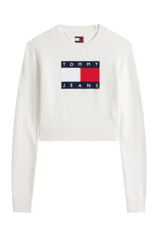 Pull court en coton biologique - Blanc