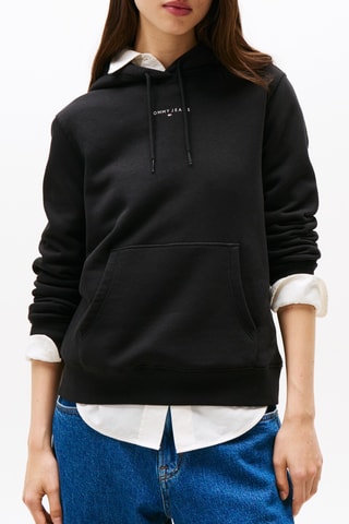 Sweat à capuche regular - Noir