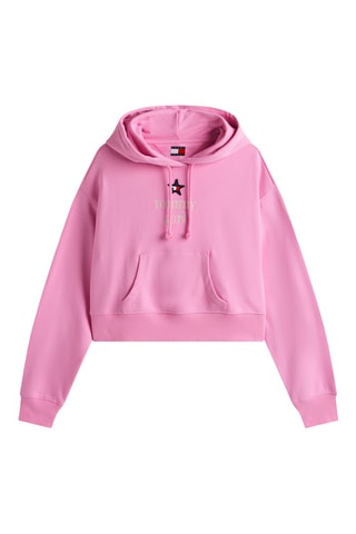 Sweat court en coton biologique - Rose
