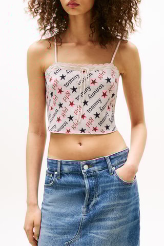 Crop top en coton biologique - Ecru