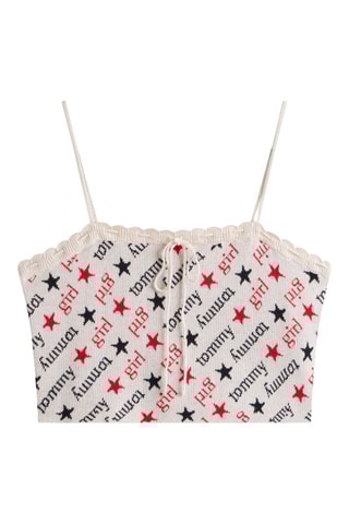 Crop top en coton biologique - Ecru
