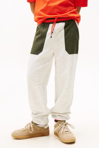 Pantalon - Gris chiné et kaki
