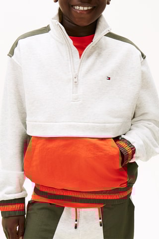 Sweat - Gris chiné et kaki