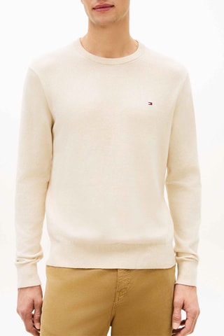 Pull en coton biologique et cachemire - Beige