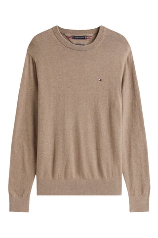 Pull en coton biologique et cachemire - Marron