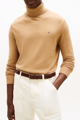 Pull en coton biologique et cachemire - Marron clair