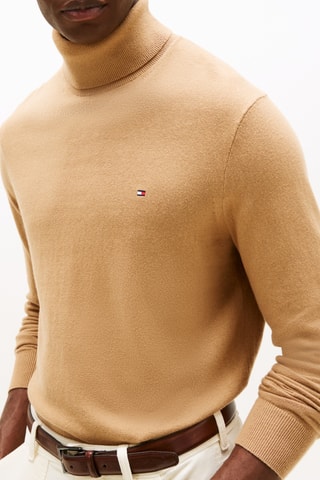 Pull en coton biologique et cachemire - Marron clair