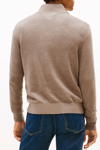 Pull en coton biologique et cachemire - Marron