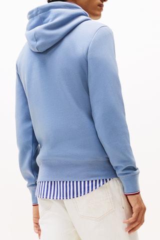 Sweat à capuche en coton biologique - Ciel