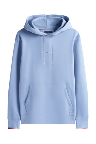 Sweat à capuche en coton biologique - Ciel