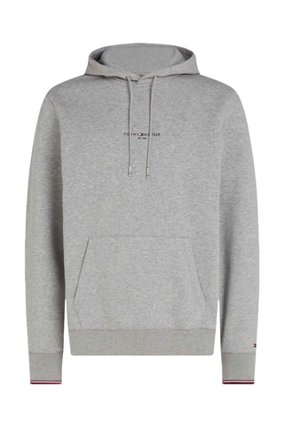 Sweat à capuche en coton biologique - Gris chiné