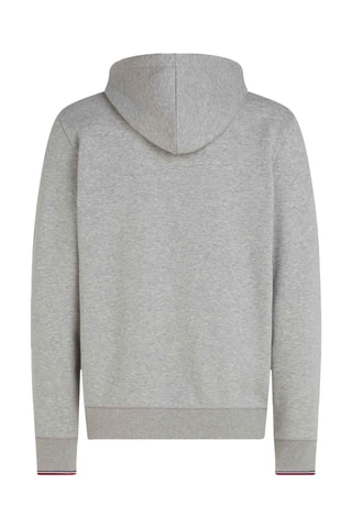 Sweat à capuche en coton biologique - Gris chiné