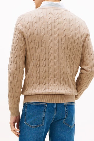 Pull en coton biologique - Beige