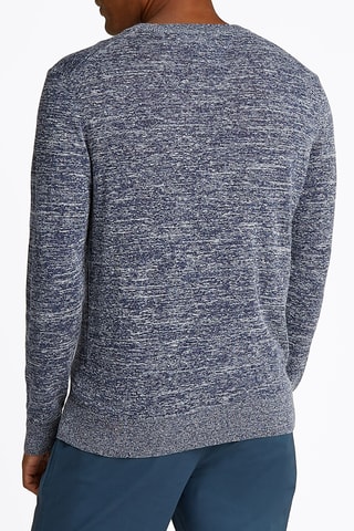 Pull en lin - Bleu marine chiné