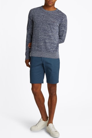 Pull en lin - Bleu marine chiné