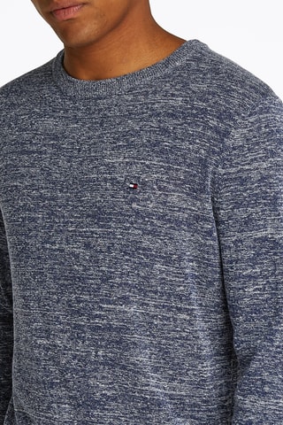 Pull en lin - Bleu marine chiné