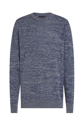 Pull en lin - Bleu marine chiné