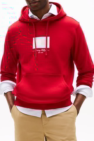 Sweat à capuche - Rouge