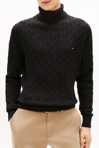 Pull en coton biologique - Noir