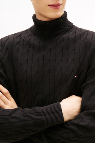 Pull en coton biologique - Noir