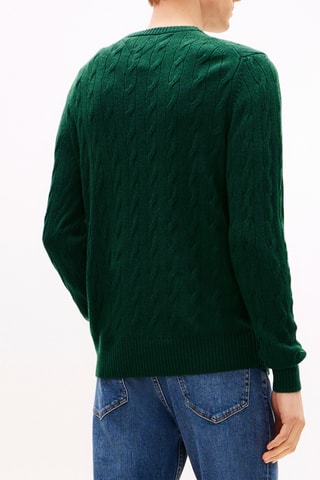 Pull en laine d'agneau - Vert foncé