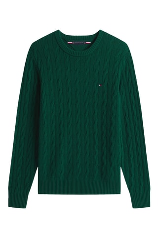 Pull en laine d'agneau - Vert foncé