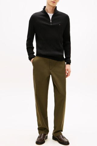 Pull en coton biologique et cachemire - Noir