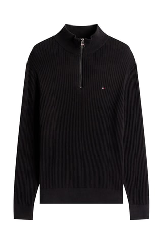 Pull en coton biologique et cachemire - Noir