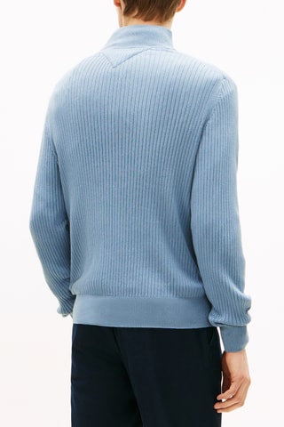 Pull en coton biologique et cachemire - Bleu clair