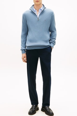 Pull en coton biologique et cachemire - Bleu clair