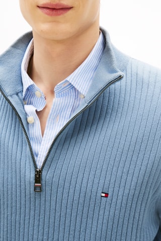 Pull en coton biologique et cachemire - Bleu clair