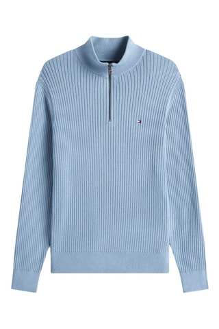 Pull en coton biologique et cachemire - Bleu clair