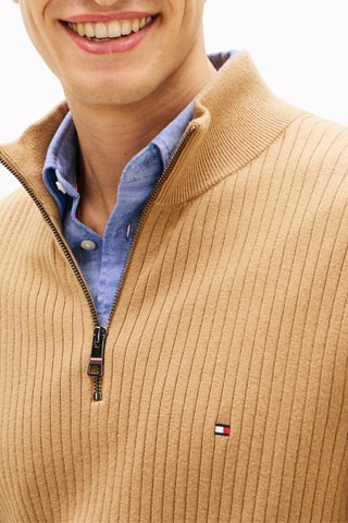 Pull en coton biologique et cachemire - Camel