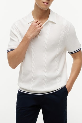 Polo en coton biologique - Ivoire