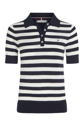 Polo en coton biologique - Bleu marine