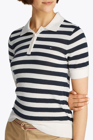 Polo en coton biologique - Bleu marine