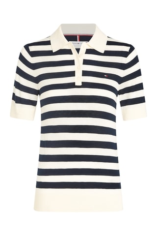 Polo en coton biologique - Bleu marine