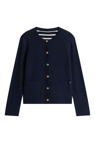 Gilet réversible en coton biologique - Bleu marine