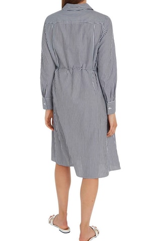 Robe chemise en coton biologique - Bleu marine