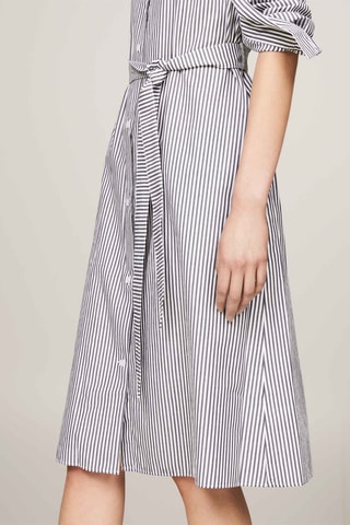 Robe chemise en coton biologique - Bleu marine